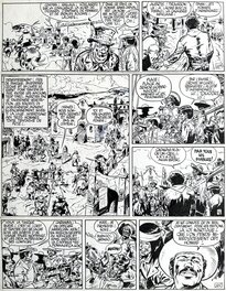 Jean Giraud - Jean Giraud - Blueberry - Le Cavalier perdu - planche originale no 42 - comic art - Planche originale