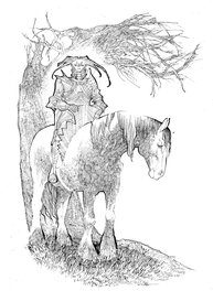 Bruno Maïorana - Cavalier démon 5 - Illustration originale