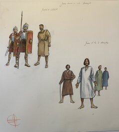 Stéphan Agosto - Stéphan Agosto, planche originale, "Jésus donne la Vie", dessin 6. - Planche originale