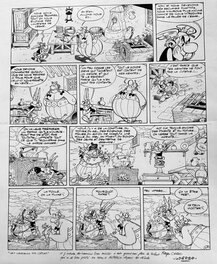 Albert Uderzo - Asterix obelix les lauriers de Cesar - Planche originale