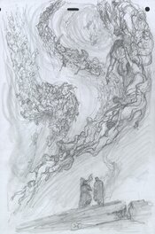 Paul et Gaétan Brizzi - L'enfer de DANTE - Crayonné - Planche originale