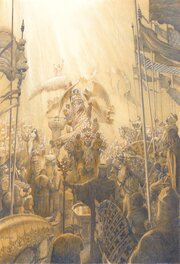 Paul et Gaétan Brizzi - La mort de DON QUICHOTTE - Magistrale oeuvre. - Planche originale