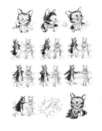 Andréi Arinouchkine - Le chat-peintre. Planche 12 - Planche originale