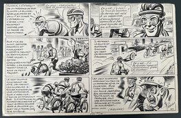 René Pellos - René Pellos "ChouChou, le roi de la petite reine" CIRCA 1952 - Planche originale