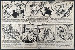 René Pellos - René Pellos "ChouChou, le roi de la petite reine" CIRCA 1952 - Planche originale