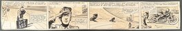 René Pellos - René Pellos "L'Abeille" Format Strip Presse Régionale du Rhône CIRCA 1950 - Planche originale