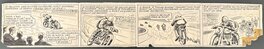 René Pellos - René Pellos "L'Abeille" Format Strip Presse Régionale du Rhône CIRCA 1950 - Planche originale