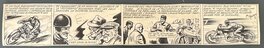 René Pellos - René Pellos "L'Abeille" Format Strip Presse Régionale du Rhône CIRCA 1950 - Planche originale