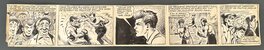 René Pellos - René Pellos "L'Abeille" Format Strip Presse Régionale du Rhône CIRCA 1950 - Planche originale