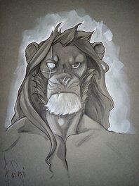 Bruno Bessadi - L'ogre lion - Original Illustration