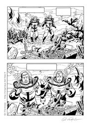 Blake et Mortimer Publicité par Gil Formosa- Planche originale en vente Blake et Mortimer Publicité par Gil Formosa- Planche originale en vente