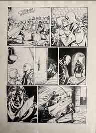 César Spadari - The Phantom kissing - Planche originale