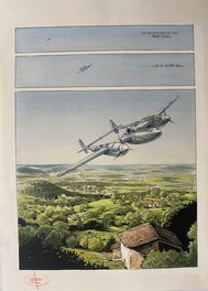 Stéphan Agosto - Stéphan Agosto, planche originale, Antoine de Saint Exupéry. - Comic Strip