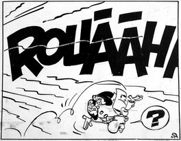 Greg - Achille Talon et le quadrumane optimiste - planche originale - comic art d