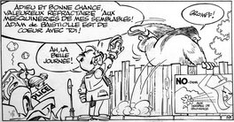 Greg - Achille Talon et le quadrumane optimiste - planche originale - comic art f