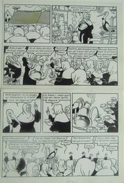 Jef Nys - Jommeke T8: De ooievaar van Begonia page 13 - Planche originale