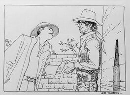Gir-Moebius - Le Major - Blueberry - Arzach - Illustration originale