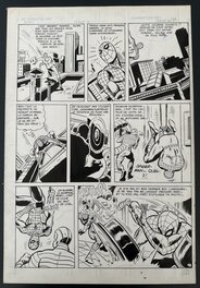 Planche Originale Gérald Forton "Spider-Man contre le Scorpion page 5" Parution Télé Junior N°40 1980