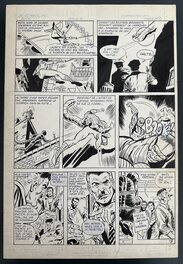 Planche Originale Gérald Forton "Spider-Man contre le Scorpion page 7" Parution Télé Junior N°40 1980