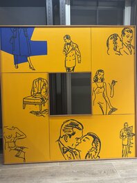 Floc'h - Floc'h SUPERBE ACRYLIQUE SUR TOILE EXPO PIXI FORMAT GEANT - Illustration originale