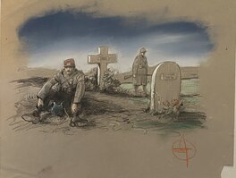 Stéphan Agosto - Stéphan Agosto, illustration originale, Hommage au 149ème RI. - Illustration originale