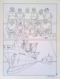 Dubois Mérite Maritime, montage original et unique pour le dernier n° d'(A SUIVRE) 1997