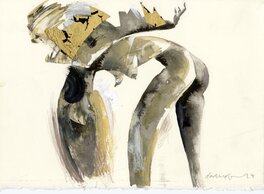 Dave McKean - Raptor – Peinture originale 50 - Illustration originale