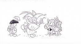 Wilma van den Bosch - Wilma van den Bosch | Donald Duck Carnaval - Illustration originale