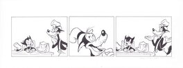 Wilma van den Bosch - Wilma van den Bosch | Grote Boze wolf stripje Brievenbus - Planche originale