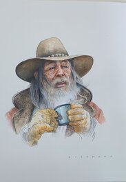Eugenio Sicomoro - Cowboy - Dessin original - Illustration originale