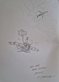 Dédicace de Garreta dans le dernier vol de Dan Cooper