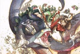 Greg Tocchini - Persée VS Médusa - Planche originale