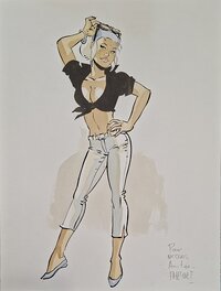 Félix Meynet - Mirabelle à Saint-Tropez - Original Illustration