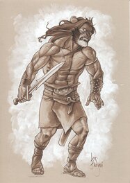Bruno Bessadi - Lion - Original Illustration
