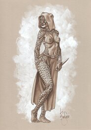 Bruno Bessadi - Lionne - Original Illustration