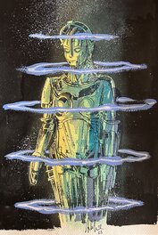 Eric Liberge - Liberge, illustration Maria, Fritz Lang le maudit, 2025. - Illustration originale