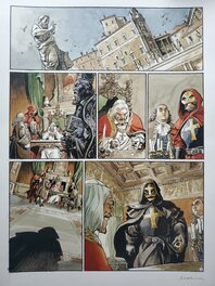 Enrico Marini - LE SCORPION   T9 LE MASQUE DE VERITE   couleur directe - Planche originale