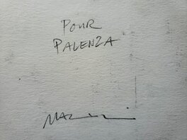 Signature au dos de la planche