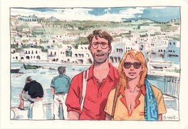 Lune de Miel - Le Baiser du Sphynx, illustration "Photo de vacances en Grèce"