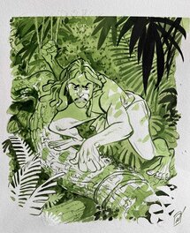 Pierre Alary - Pierre Alary Tarzan - Original Illustration