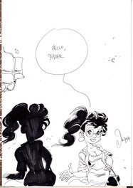 Dan : Le petit Spirou tome 8 édition limitée Khani, dédicace
