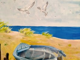 Bateau sur la plage Bateau sur la plage