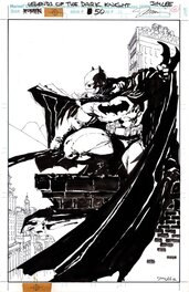 1St published Jim Lee Batman - Batman Legends of the Dark Knight #50 pin-up - IDW DC Legends Artifact Edition book cover