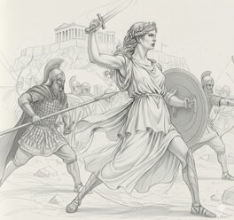 Mohamed Aouamri - Athena - Œuvre originale