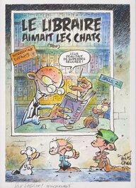 Ian Dairin - Katz & Kid Paddle - Illustration originale