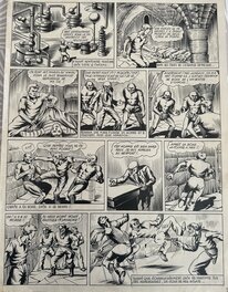 J. A. Dupuich - Terreur dans l'ile ! 1946 - Planche originale