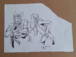 Jean-Louis Mourier - Trolls de Troy - Trollympiades - Illustration originale