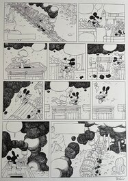 Tébo - Tebo Mickey et Cie - La Jeunesse de Mickey, Tome 3, Planche 13 - Planche originale