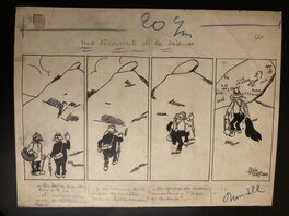 Alain Saint-Ogan - Une découverte de la science - Planche originale