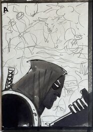 Simon Bisley - Tower Chronicles - Croquis préparatoire de couverture - Cover Prelim